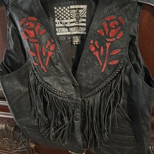 Leather vest